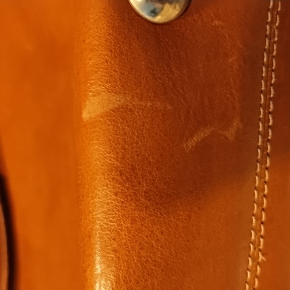 Genuine Vintage Romano Di Paolo Tan Leather Shoulder Bag - Picture 11 of 13